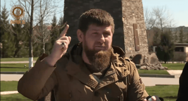 Ramzan Kadyrov during the emergency operations meeting on April 9, 2020. Screenshot of the video https://vk.com/wall279938622_481734 Ramzan Kadyrov during the emergency operations meeting on April 9, 2020. Screenshot of the video https://vk.com/wall279938622_481734