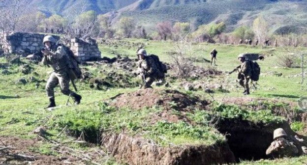 Soldier of the Defence Army of Nagorno-Karabakh. Photo: press service of the Ministry of Defence of Armenia, http://www.mil.am/hy/news/7681 Soldier of the Defence Army of Nagorno-Karabakh. Photo: press service of the Ministry of Defence of Armenia, http://www.mil.am/hy/news/7681