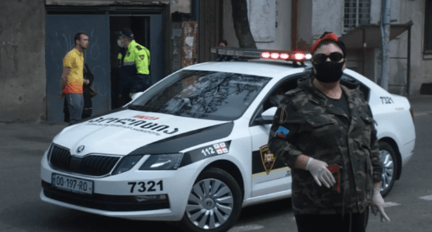 Tbilisi under quarantine. Screenshot from the Caucasian Knot video: https://youtu.be/FaQ5qT_-ARM Tbilisi under quarantine. Screenshot from the Caucasian Knot video: https://youtu.be/FaQ5qT_-ARM