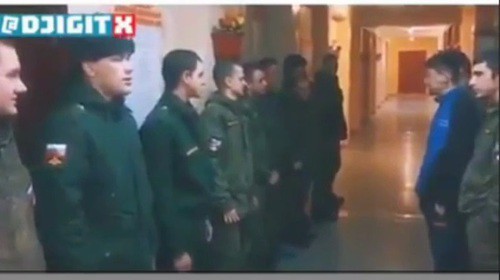 Military servicemen. Screenshot from video posted by Telegram-Channel: https://t.me/mnogonazi/3519 Military servicemen. Screenshot from video posted by Telegram-Channel: https://t.me/mnogonazi/3519