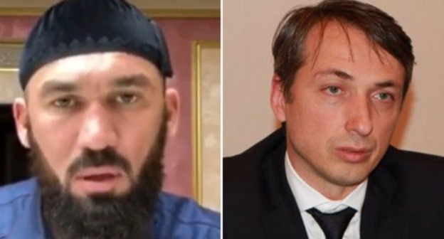 Magomed Daudov and Elkhan Suleimanov. Photos: screenshot of the video on Instagram https://www.instagram.com/p/B_qtgTglOvS, photo by the press service of the Ministry for Public Health of Chechnya https://www.minzdravchr.ru/. Collage by the "Caucasian Knot" Magomed Daudov and Elkhan Suleimanov. Photos: screenshot of the video on Instagram https://www.instagram.com/p/B_qtgTglOvS, photo by the press service of the Ministry for Public Health of Chechnya https://www.minzdravchr.ru/. Collage by the "Caucasian Knot"