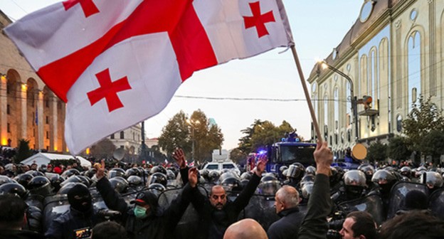 Protest action in Tbilisi, November 2019. Photo: REUTERS/Irakli Gedenidze Protest action in Tbilisi, November 2019. Photo: REUTERS/Irakli Gedenidze