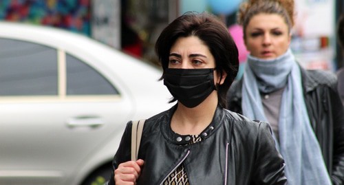 A woman in a medical mask. Photo by Tigran Petrosyan for the Caucasian Knot A woman in a medical mask. Photo by Tigran Petrosyan for the Caucasian Knot