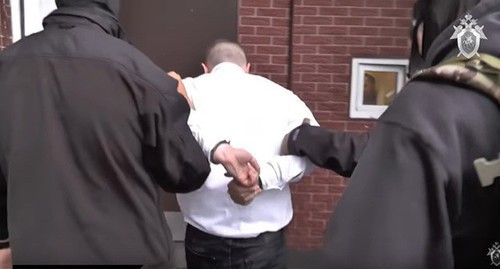 The detention of Georgy Guev, a native of North Ossetia. May 2019. Screenshot of the video posted at the YouTube channel of the Investigative Committee of the Russian Federation https://www.youtube.com/watch?v=yYQEb5nf0Iw&feature=youtu.be The detention of Georgy Guev, a native of North Ossetia. May 2019. Screenshot of the video posted at the YouTube channel of the Investigative Committee of the Russian Federation https://www.youtube.com/watch?v=yYQEb5nf0Iw&feature=youtu.be