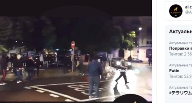 Clashes involving natives of Chechnya in France. Screenshot of the post on Twitter https://twitter.com/Alchechnya/status/1271749800443199489 Clashes involving natives of Chechnya in France. Screenshot of the post on Twitter https://twitter.com/Alchechnya/status/1271749800443199489