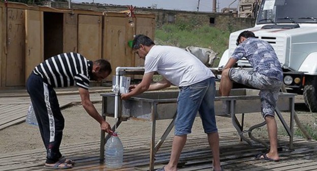 Residents of the temporary tent camp in Kullar (Dagestan). Screenshot from the Caucasian Knot video Residents of the temporary tent camp in Kullar (Dagestan). Screenshot from the Caucasian Knot video