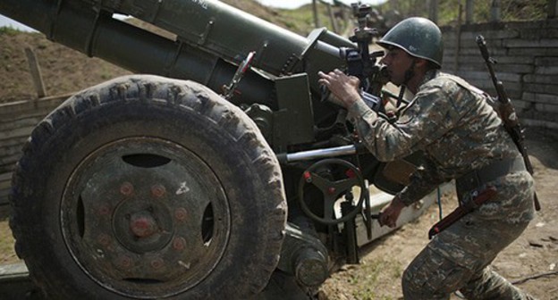At the contact line in Nagorno-Karabakh. Photo: REUTERS/Staff At the contact line in Nagorno-Karabakh. Photo: REUTERS/Staff