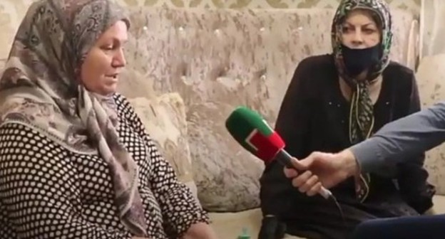 Interview with Madina Umaeva's mother. Screenshot from video by @heda_saratova Interview with Madina Umaeva's mother. Screenshot from video by @heda_saratova