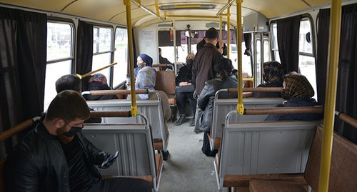 Chechen residents in a bus. Photo: REUTERS/Ramzan Musaev Chechen residents in a bus. Photo: REUTERS/Ramzan Musaev