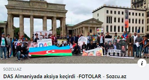 Protest action in Berlin. Screenshot: https://www.facebook.com/DAS-173163580040616 Protest action in Berlin. Screenshot: https://www.facebook.com/DAS-173163580040616