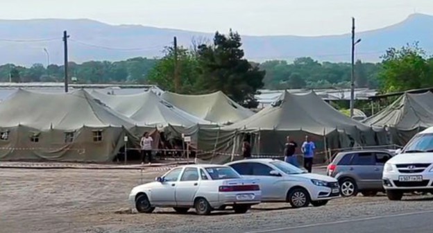Camp in Kullar. Screenshot from the Caucasian Knot video Camp in Kullar. Screenshot from the Caucasian Knot video