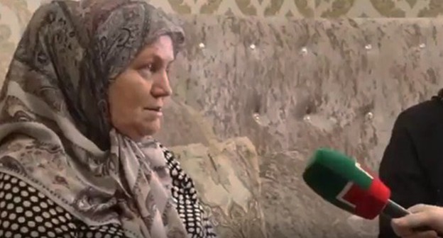 Interview with Madina Umaeva's mother. Screenshot from video by @heda_saratova Interview with Madina Umaeva's mother. Screenshot from video by @heda_saratova