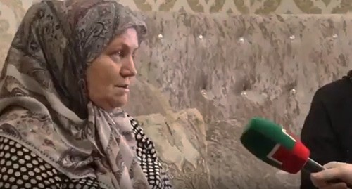 Interview with Madina Umaeva's mother. Screenshot from video by @heda_saratova Interview with Madina Umaeva's mother. Screenshot from video by @heda_saratova