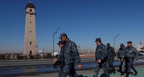 Law enforcers in Magas. Ingushetia. Photo: REUTERS/Maxim Shemetov Law enforcers in Magas. Ingushetia. Photo: REUTERS/Maxim Shemetov