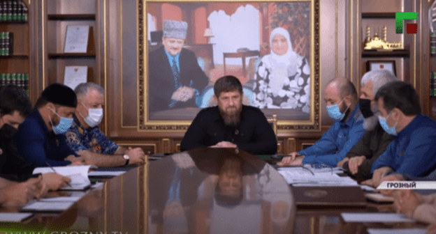 Ramzan Kadyrov announces the launch of a national agency for communications with the immigrants from Chechnya living abroad. August 27, 2020. Screenshot of the video https://youtu.be/VSpnaimT81k Ramzan Kadyrov announces the launch of a national agency for communications with the immigrants from Chechnya living abroad. August 27, 2020. Screenshot of the video https://youtu.be/VSpnaimT81k