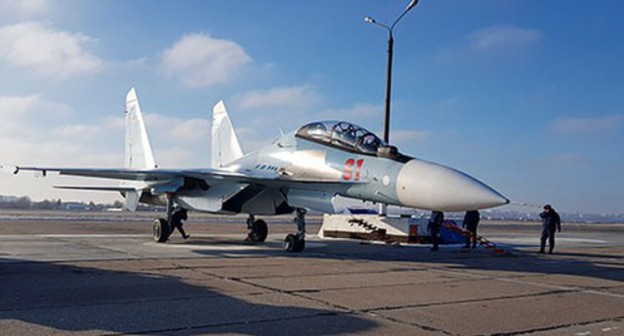 Su-30SM fighter jet. Photo: https://function.mil.ru/news_page/country/more.htm?id=12206474@egNews Su-30SM fighter jet. Photo: https://function.mil.ru/news_page/country/more.htm?id=12206474@egNews