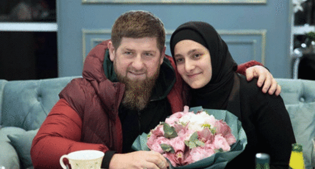 Ramzan and Aishat Kadyrovs. Photo: press service of the head of Chechen Republic, http://www.checheninfo.ru/246555-chechnja-200-tysjach-detej-chr-poluchat-sladkie-nabory-v-dni-urazy-bajram.html Ramzan and Aishat Kadyrovs. Photo: press service of the head of Chechen Republic, http://www.checheninfo.ru/246555-chechnja-200-tysjach-detej-chr-poluchat-sladkie-nabory-v-dni-urazy-bajram.html