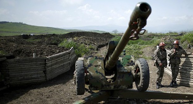 At the contact line in Nagorno-Karabakh. Photo: REUTERS/Staff At the contact line in Nagorno-Karabakh. Photo: REUTERS/Staff