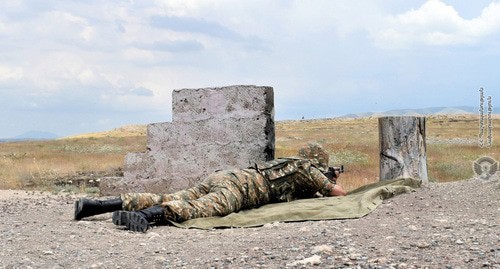An Armenian soldier. Photo by the press service of the country's Ministry of Defence https://mil.am/hy/news/8291 An Armenian soldier. Photo by the press service of the country's Ministry of Defence https://mil.am/hy/news/8291