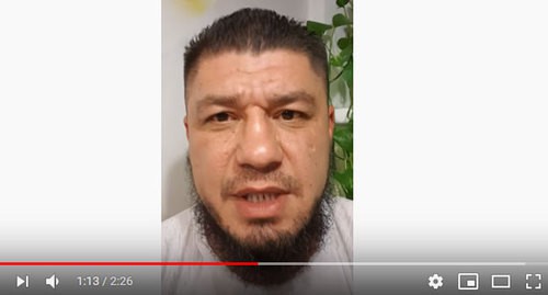 Murad Aslamkhanov. Screenshot from video "Murad's urgent appeal from Vienna to Kadyrov Ramzan – Don't touch my relatives!": https://www.youtube.com/watch?v=tJnEg_MDaFk Murad Aslamkhanov. Screenshot from video "Murad's urgent appeal from Vienna to Kadyrov Ramzan – Don't touch my relatives!": https://www.youtube.com/watch?v=tJnEg_MDaFk
