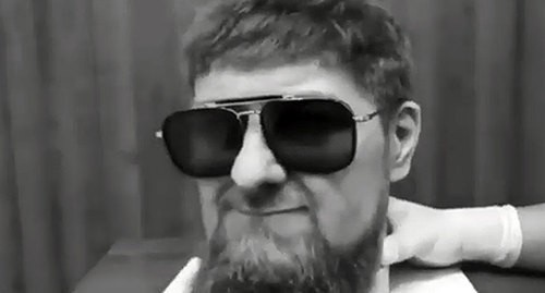 Mask simulating the Ramzan Kadyrov's faceScreenshot: https://www.youtube.com/watch?v=-b_hhDCCWIc&feature=emb_logo Mask simulating the Ramzan Kadyrov's faceScreenshot: https://www.youtube.com/watch?v=-b_hhDCCWIc&feature=emb_logo