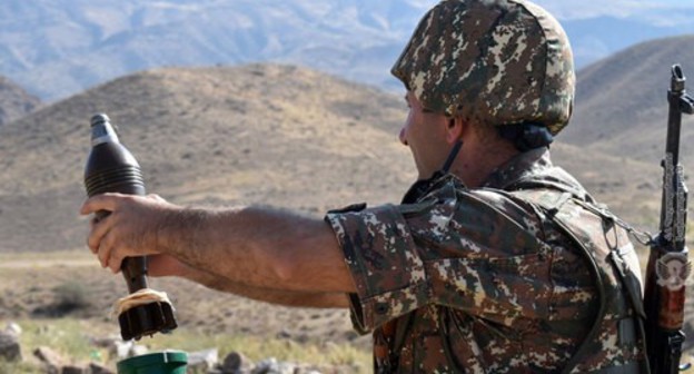 An Armenian soldier. Photo by the press service of the Armenian Ministry of Defence https://mil.am/hy/news/8385 An Armenian soldier. Photo by the press service of the Armenian Ministry of Defence https://mil.am/hy/news/8385
