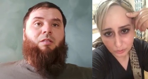 Musa Lomaev and his ex-wife. Collage by the "Caucasian Knot", screenshots of the videos https://www.youtube.com/watch?v=ajLpXssdCWM https://www.youtube.com/watch?v=6c0ZXqA6vxI Musa Lomaev and his ex-wife. Collage by the "Caucasian Knot", screenshots of the videos https://www.youtube.com/watch?v=ajLpXssdCWM https://www.youtube.com/watch?v=6c0ZXqA6vxI