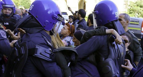 A protest action in Baku. Photo by Aziz Karimov for the "Caucasian Knot" A protest action in Baku. Photo by Aziz Karimov for the "Caucasian Knot"