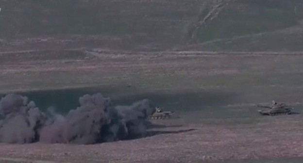 Fighting at the contact line in Nagorno-Karabakh. Photo: press service of the Ministry of Defence of Armenia Fighting at the contact line in Nagorno-Karabakh. Photo: press service of the Ministry of Defence of Armenia