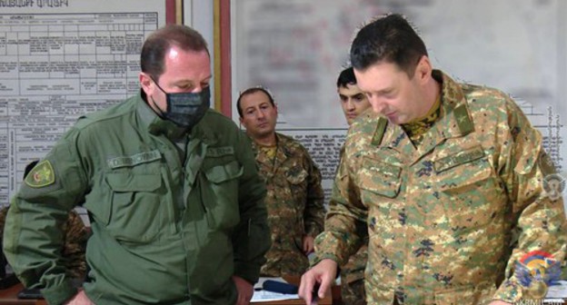 At the Armenian Army headquarters. Photo: press service of the Ministry of Defence of Armenia At the Armenian Army headquarters. Photo: press service of the Ministry of Defence of Armenia