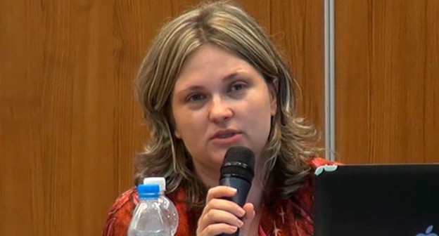 Elena Milashina. Screenshot: https://www.youtube.com/watch?v=8-BkcWQP5L0 Elena Milashina. Screenshot: https://www.youtube.com/watch?v=8-BkcWQP5L0