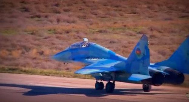 Warplane MiG-29. Screenshot: Azerbaijan Military Channel-Minitary News: https://www.youtube.com/watch?v=3F8cizjvB4A Warplane MiG-29. Screenshot: Azerbaijan Military Channel-Minitary News: https://www.youtube.com/watch?v=3F8cizjvB4A