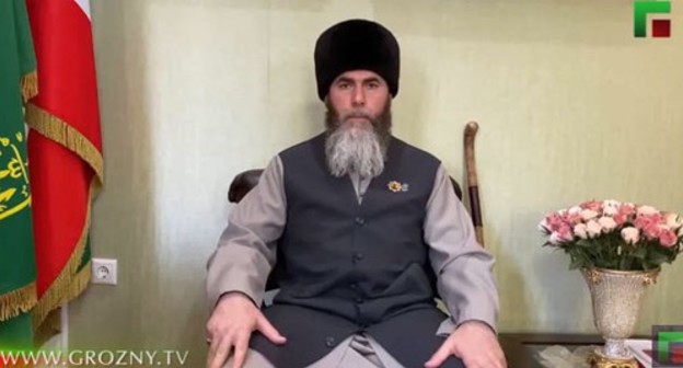 Salakh Mezhiev, the Mufti of Chechnya. Screenshot: https://www.youtube.com/watch?v=wBh8JQhmZSU Salakh Mezhiev, the Mufti of Chechnya. Screenshot: https://www.youtube.com/watch?v=wBh8JQhmZSU