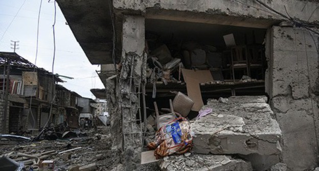 A ruined house in Stepanakert. Photo: David Ghahramanyan/NKR InfoCenter/PAN Photo/Handout via REUTERS A ruined house in Stepanakert. Photo: David Ghahramanyan/NKR InfoCenter/PAN Photo/Handout via REUTERS