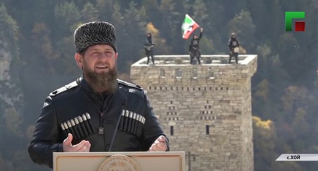 Ramzan Kadyrov. Screenshot of the video https://www.youtube.com/watch?v=sJG3wzEt2-0 Ramzan Kadyrov. Screenshot of the video https://www.youtube.com/watch?v=sJG3wzEt2-0