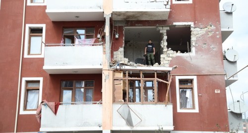 A house damaged during a shelling attack in the Terter District of Azerbaijan. Photo by Aziz Karimov for the "Caucasian Knot" A house damaged during a shelling attack in the Terter District of Azerbaijan. Photo by Aziz Karimov for the "Caucasian Knot"