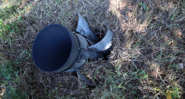 Artillery shell stuck in the earth. Photo by Aziz Karimov for the Caucasian Knot Artillery shell stuck in the earth. Photo by Aziz Karimov for the Caucasian Knot