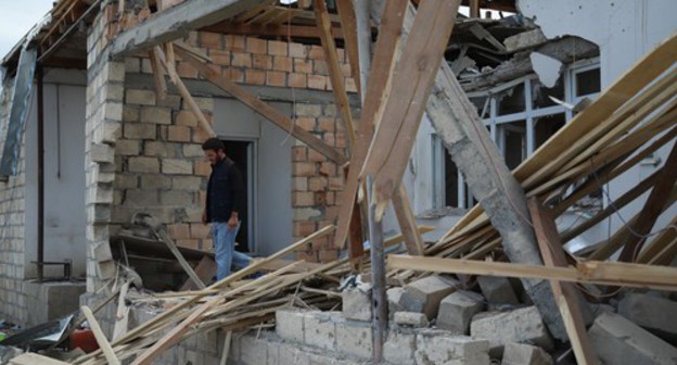 A house in the Terter District damaged as a result of shelling. Photo by Aziz Karimov for the Caucasian Knot A house in the Terter District damaged as a result of shelling. Photo by Aziz Karimov for the Caucasian Knot