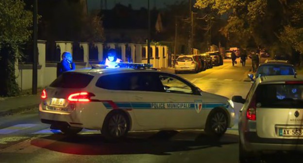 At the place where attacker on a school teacher in France was killed. Screenshot: https://www.youtube.com/watch?v=zNafD5wlXWU At the place where attacker on a school teacher in France was killed. Screenshot: https://www.youtube.com/watch?v=zNafD5wlXWU