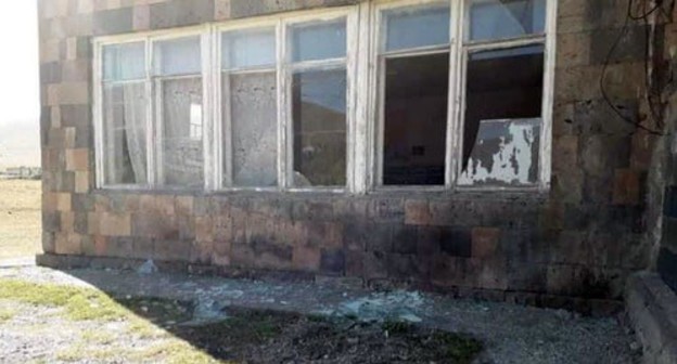 The destroyed school building. Photo by the Karabakh information centre https://www.facebook.com/ArmenianUnifiedInfoCenter/photos/pcb.812567502912512/812567439579185 The destroyed school building. Photo by the Karabakh information centre https://www.facebook.com/ArmenianUnifiedInfoCenter/photos/pcb.812567502912512/812567439579185
