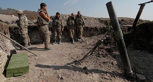 On the line of contact with Nagorno-Karabakh. Nagorno-Karabakh, October 20, 2020. Photo: REUTERS/Stringer On the line of contact with Nagorno-Karabakh. Nagorno-Karabakh, October 20, 2020. Photo: REUTERS/Stringer