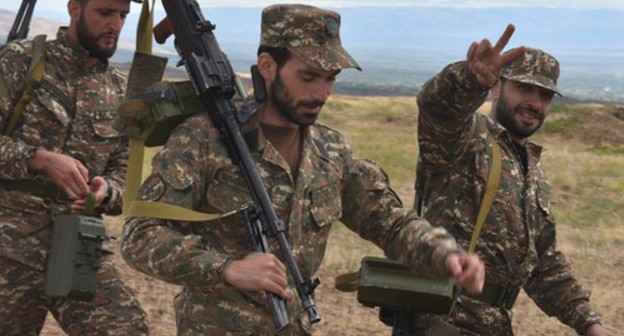 Armenian soldiers. October 11, 2020. Photo by the press service of the Ministry of Defence of Armenia, https://www.mil.am/ru/news/8521 Armenian soldiers. October 11, 2020. Photo by the press service of the Ministry of Defence of Armenia, https://www.mil.am/ru/news/8521