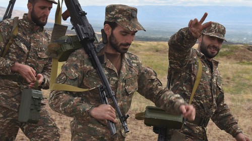 Armenian soldiers. October 11, 2020. Photo by the press service of the Ministry of Defence of Armenia, https://www.mil.am/ru/news/8521 Armenian soldiers. October 11, 2020. Photo by the press service of the Ministry of Defence of Armenia, https://www.mil.am/ru/news/8521