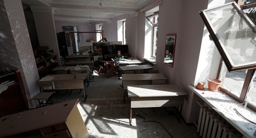 An art school destroyed as result of shelling of Martuni, October 14, 2020. Photo: REUTERS / Stringer An art school destroyed as result of shelling of Martuni, October 14, 2020. Photo: REUTERS / Stringer