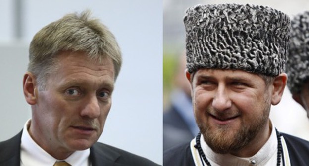 Dmitry Peskov (left) and Ramzan Kadyrov. Collage by the Caucasian Knot. Photo: Valery Sharifulin/TASS Host Photo Agency/Pool via REUTERS, REUTERS/Maxim Shemetov Dmitry Peskov (left) and Ramzan Kadyrov. Collage by the Caucasian Knot. Photo: Valery Sharifulin/TASS Host Photo Agency/Pool via REUTERS, REUTERS/Maxim Shemetov