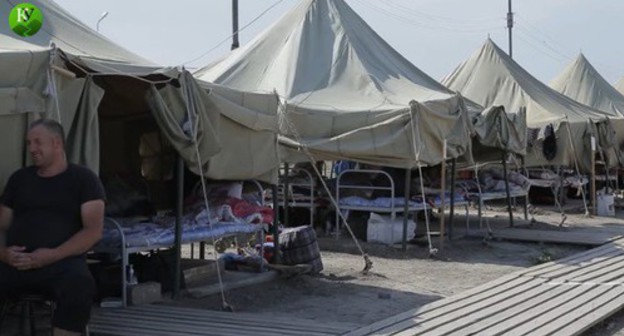 The camp near Kullar. Screenshot of the video by the "Caucasian Knot" https://youtu.be/FvC3Fw73mK4 The camp near Kullar. Screenshot of the video by the "Caucasian Knot" https://youtu.be/FvC3Fw73mK4