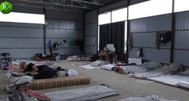 A tent camp in Kullar. Screenshot of the video by the "Caucasian Knot" https://www.youtube.com/watch?v=11hN-YEmPIg A tent camp in Kullar. Screenshot of the video by the "Caucasian Knot" https://www.youtube.com/watch?v=11hN-YEmPIg