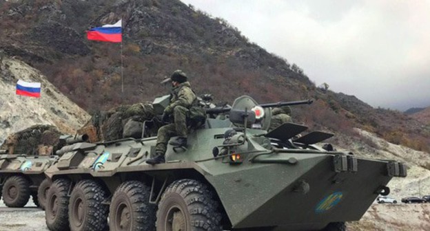 Russian peacekeepers in the Karvachar District, November 13, 2020. Photo by Alvard Grigoryan for the Caucasian Knot Russian peacekeepers in the Karvachar District, November 13, 2020. Photo by Alvard Grigoryan for the Caucasian Knot