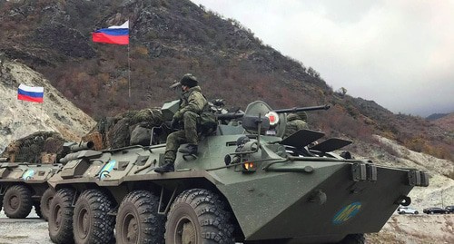 Russian peacekeepers in the Karvachar District, November 13, 2020. Photo by Alvard Grigoryan for the Caucasian Knot Russian peacekeepers in the Karvachar District, November 13, 2020. Photo by Alvard Grigoryan for the Caucasian Knot