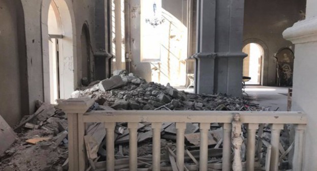 After the cathedral had been restored by the Armenian authorities and Diocese, in 1998, it became functional. October 20, 2020. Photo by Alvard Grigoryan for the "Caucasian Knot" After the cathedral had been restored by the Armenian authorities and Diocese, in 1998, it became functional. October 20, 2020. Photo by Alvard Grigoryan for the "Caucasian Knot"